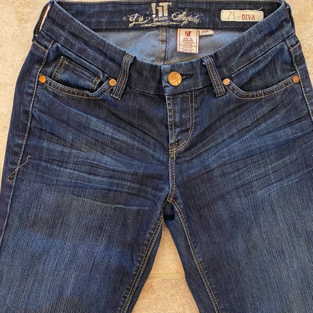 !it jeans Dream Diva Medium Dark Blue Flared Jeans